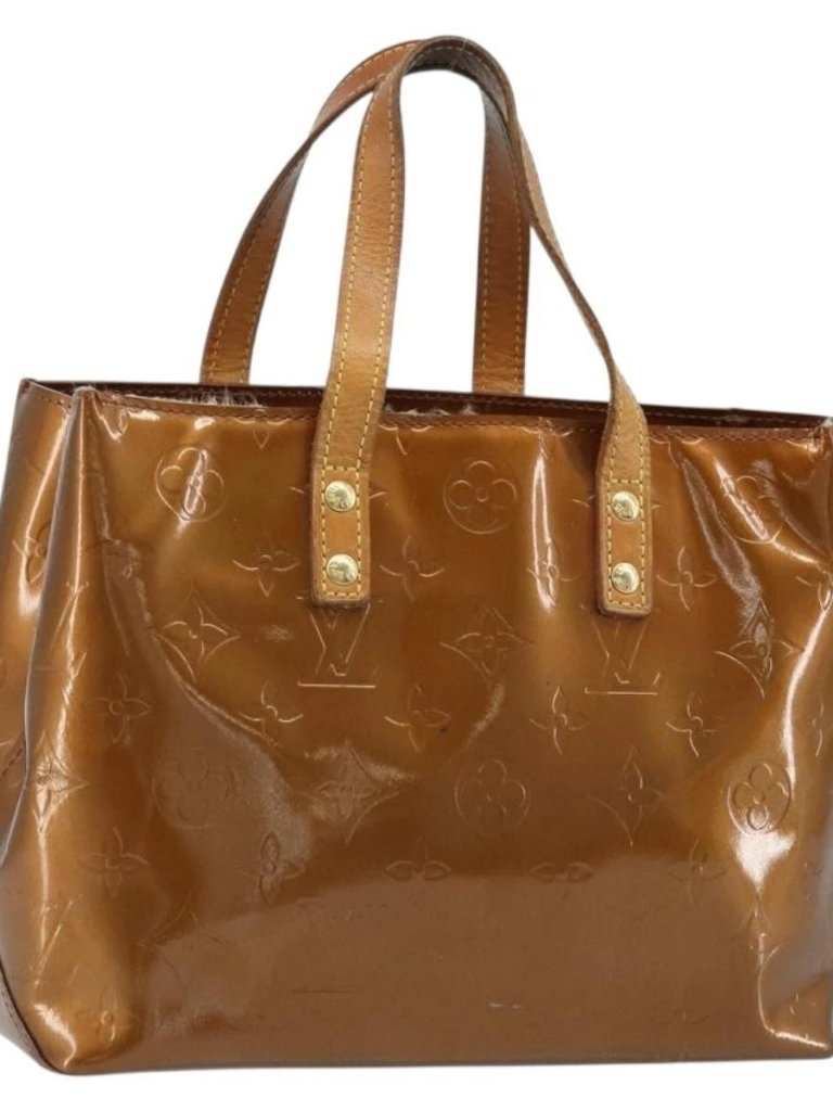 Louis Vuitton Monogram Vernis Reade Pm Hand Bag Bronze M91146 Lv Auth Lnz563